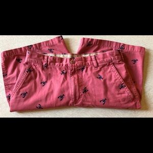 Mens Izod saltwater shorts with crabs pockets loop